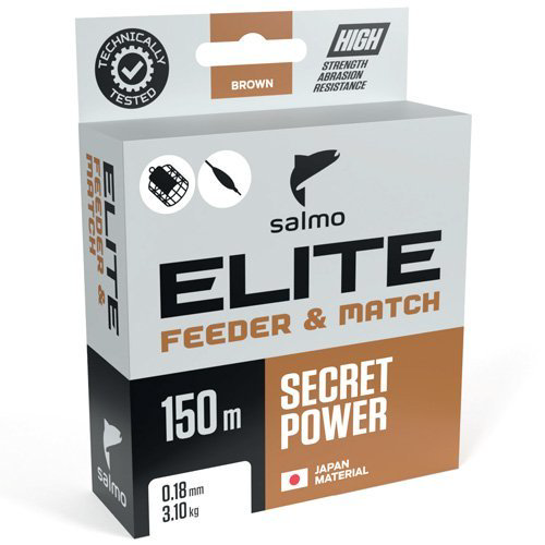 Рыболовная леска Salmo Elite Feeder&Match 0,25 мм 150 м коричневая купить,NaN