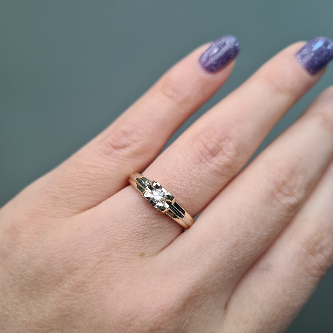 Кольцо Deimantas 95525366 18р 3,38гр 0,22ct. купить,NaN
