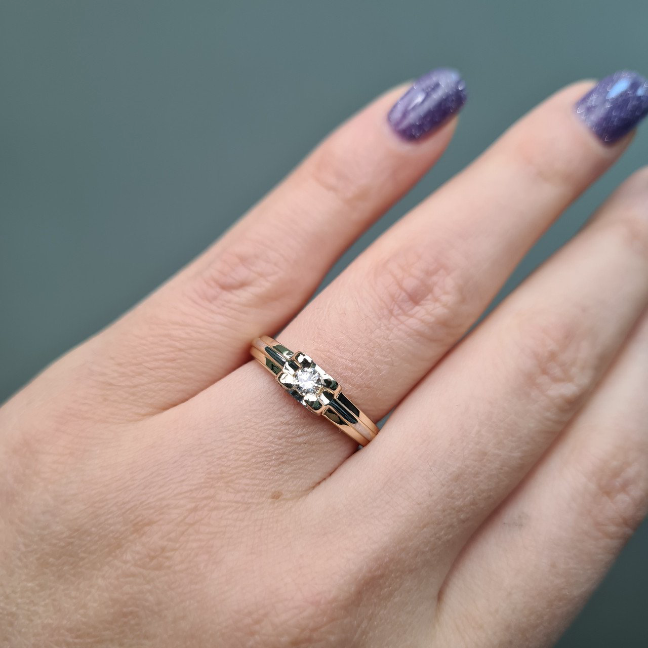 Кольцо Deimantas 95525366 18р 3,38гр 0,22ct. купить,NaN