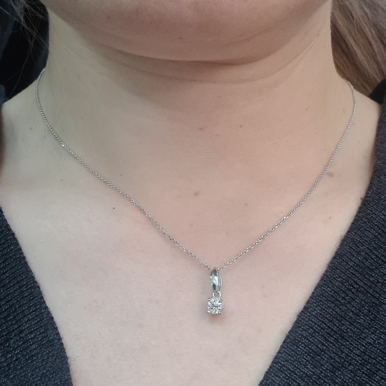 Колье Deimantas 95525386 40см 1,88гр 0,24ct. купить,NaN