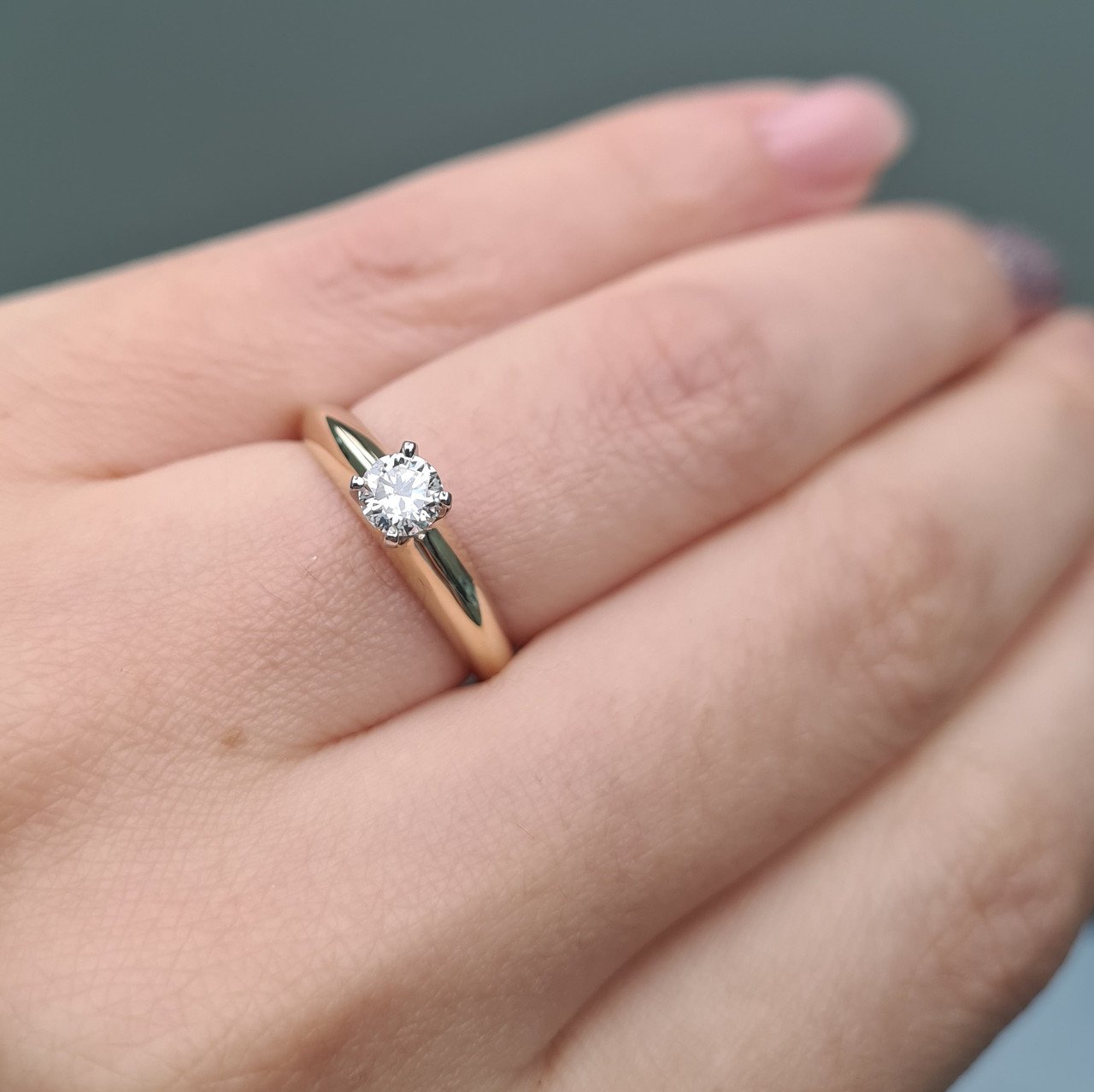 Кольцо Deimantas 91794477 16,5р 3,33гр 0,30ct. купить,NaN