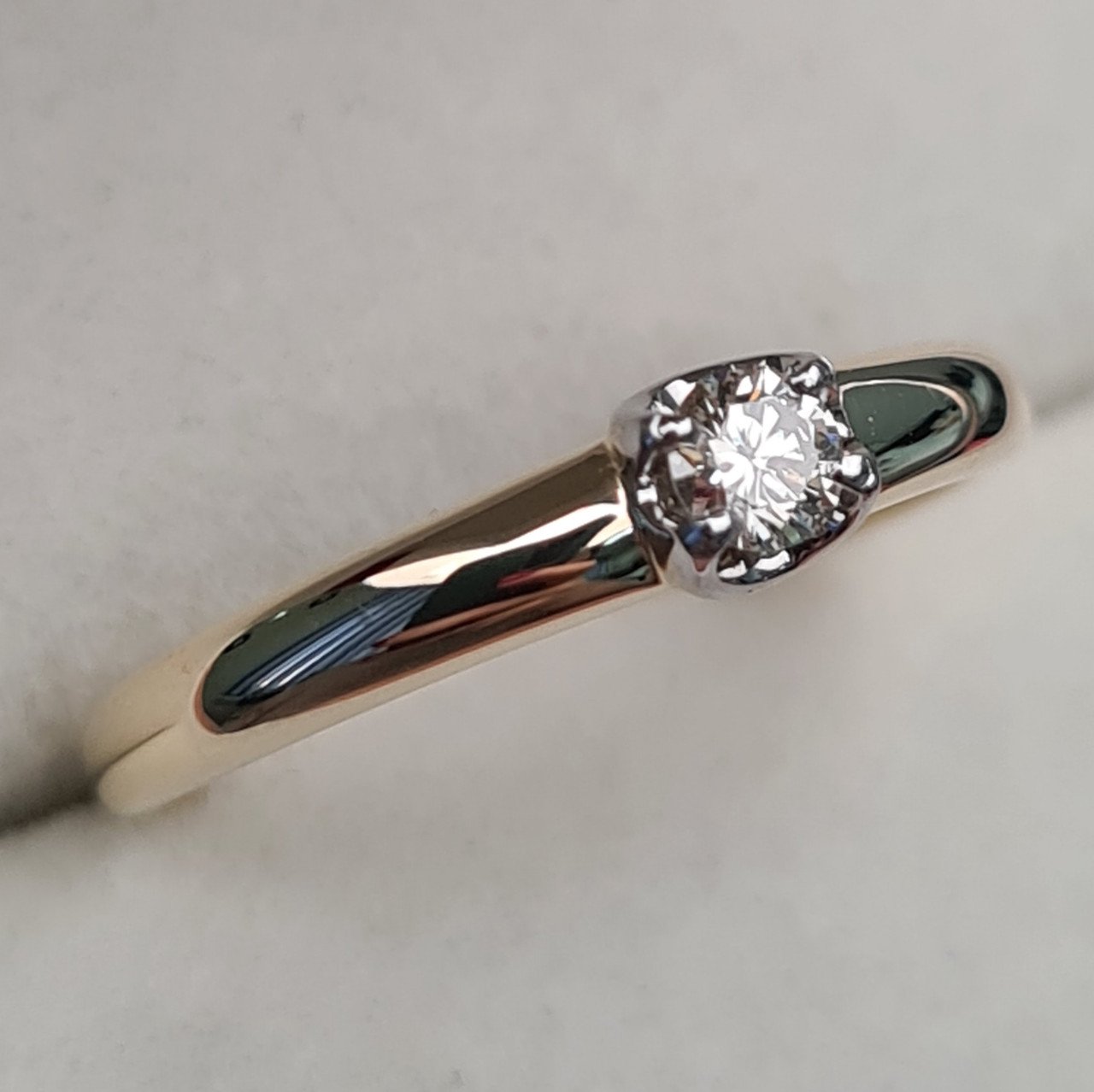Кольцо Deimantas 97349032 16,5р 1,65гр 0,14ct. купить,NaN