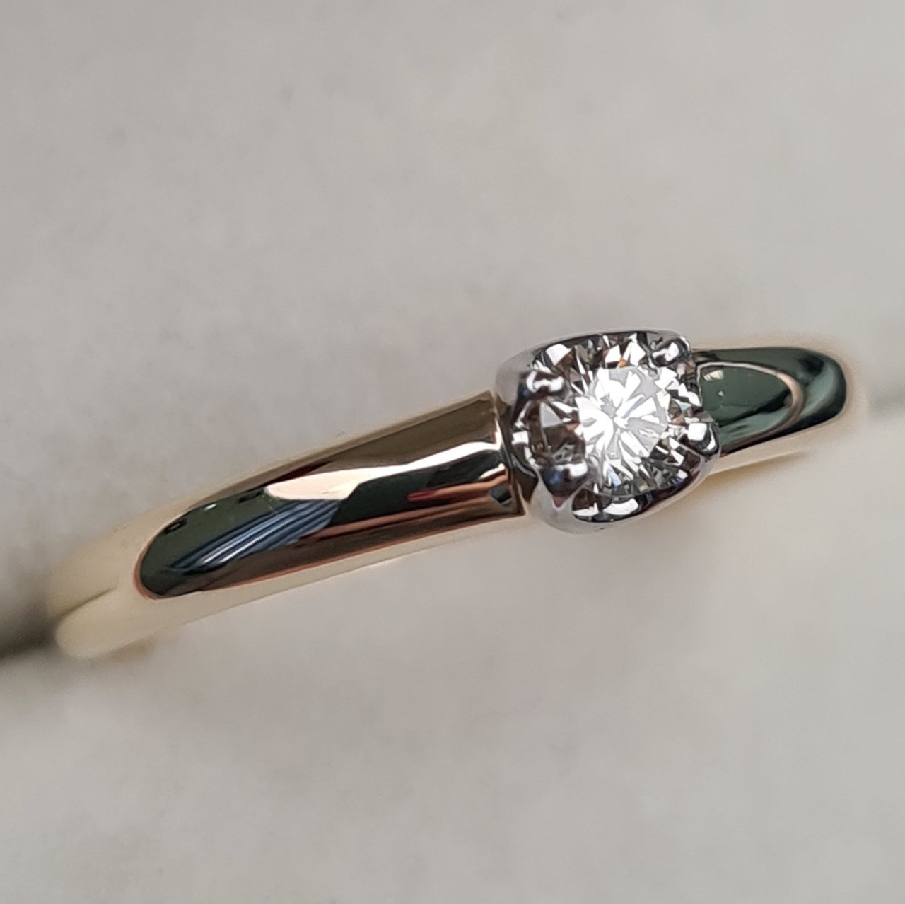 Кольцо Deimantas 97349032 16,5р 1,65гр 0,14ct. купить,NaN