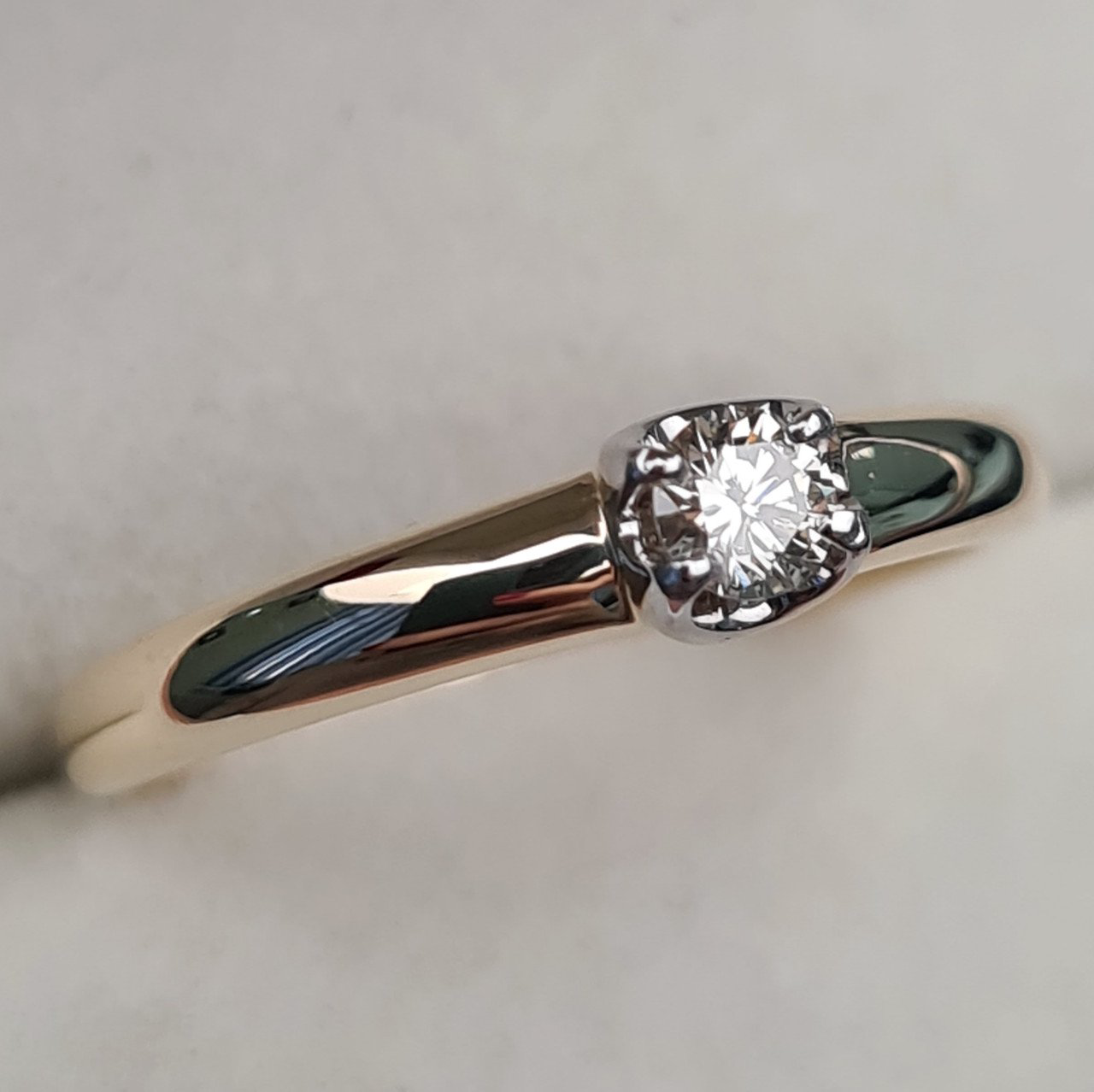 Кольцо Deimantas 97349032 16,5р 1,65гр 0,14ct. купить,NaN