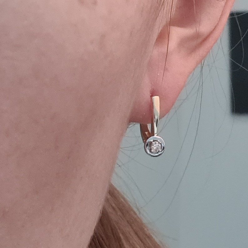 Серьги Deimantas 97349082 2,55гр 0,15ct. купить,NaN