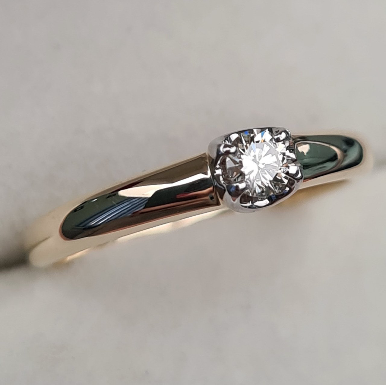 Кольцо Deimantas 97349032 16,5р 1,65гр 0,14ct. купить,NaN
