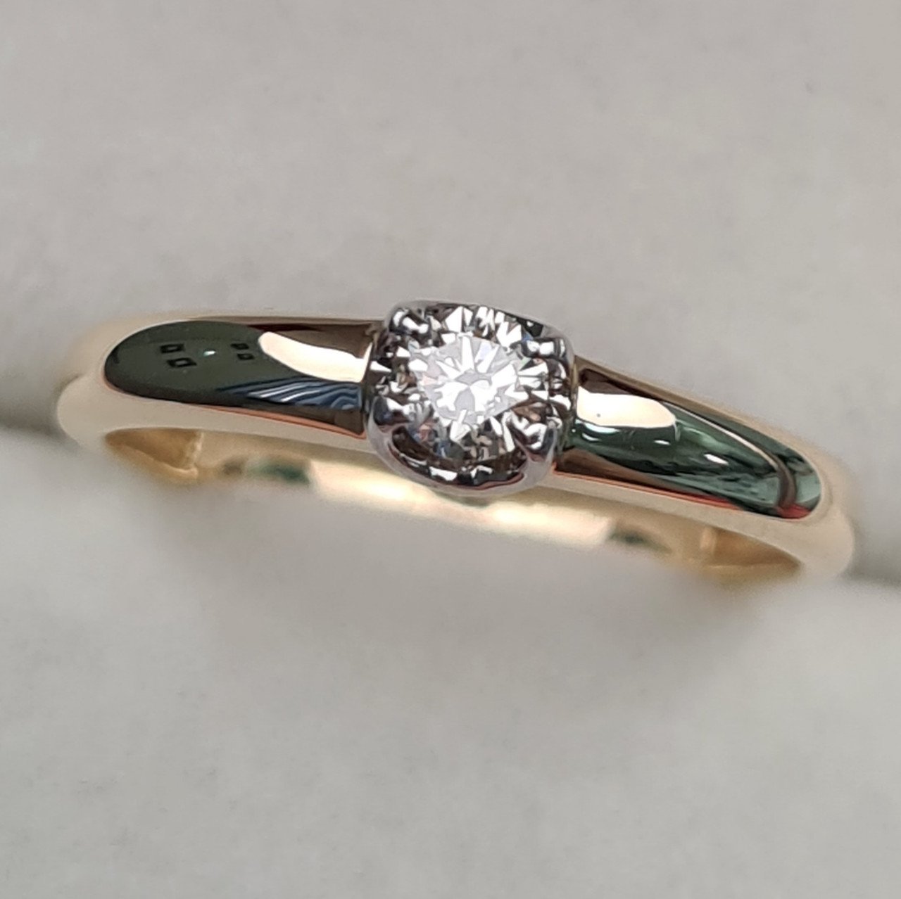 Кольцо Deimantas 97349032 16,5р 1,65гр 0,14ct. купить,NaN