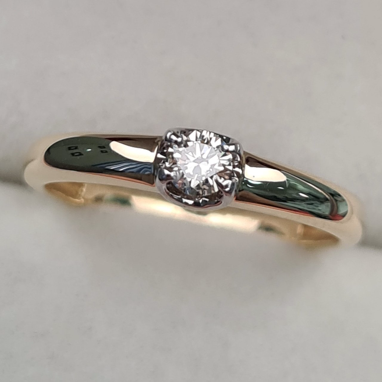 Кольцо Deimantas 97349032 16,5р 1,65гр 0,14ct. купить,NaN