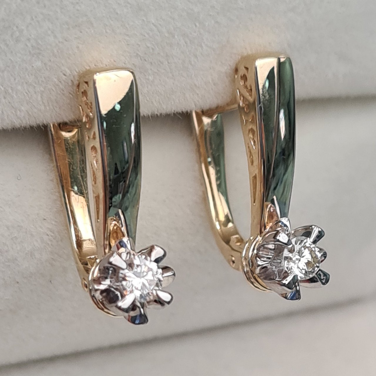 Серьги Deimantas 97349103 4,12гр 0,24ct. купить,NaN