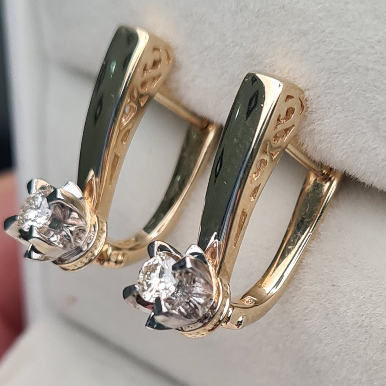 Серьги Deimantas 97349103 4,12гр 0,24ct. купить,NaN