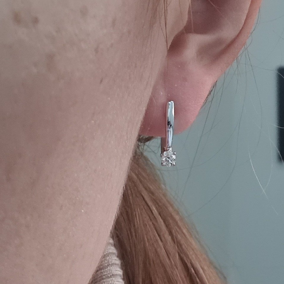 Серьги Deimantas 97349240 2,29гр 0,30ct. купить,NaN