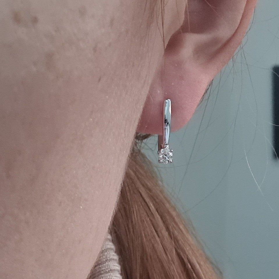 Серьги Deimantas 97349240 2,29гр 0,30ct. купить,NaN