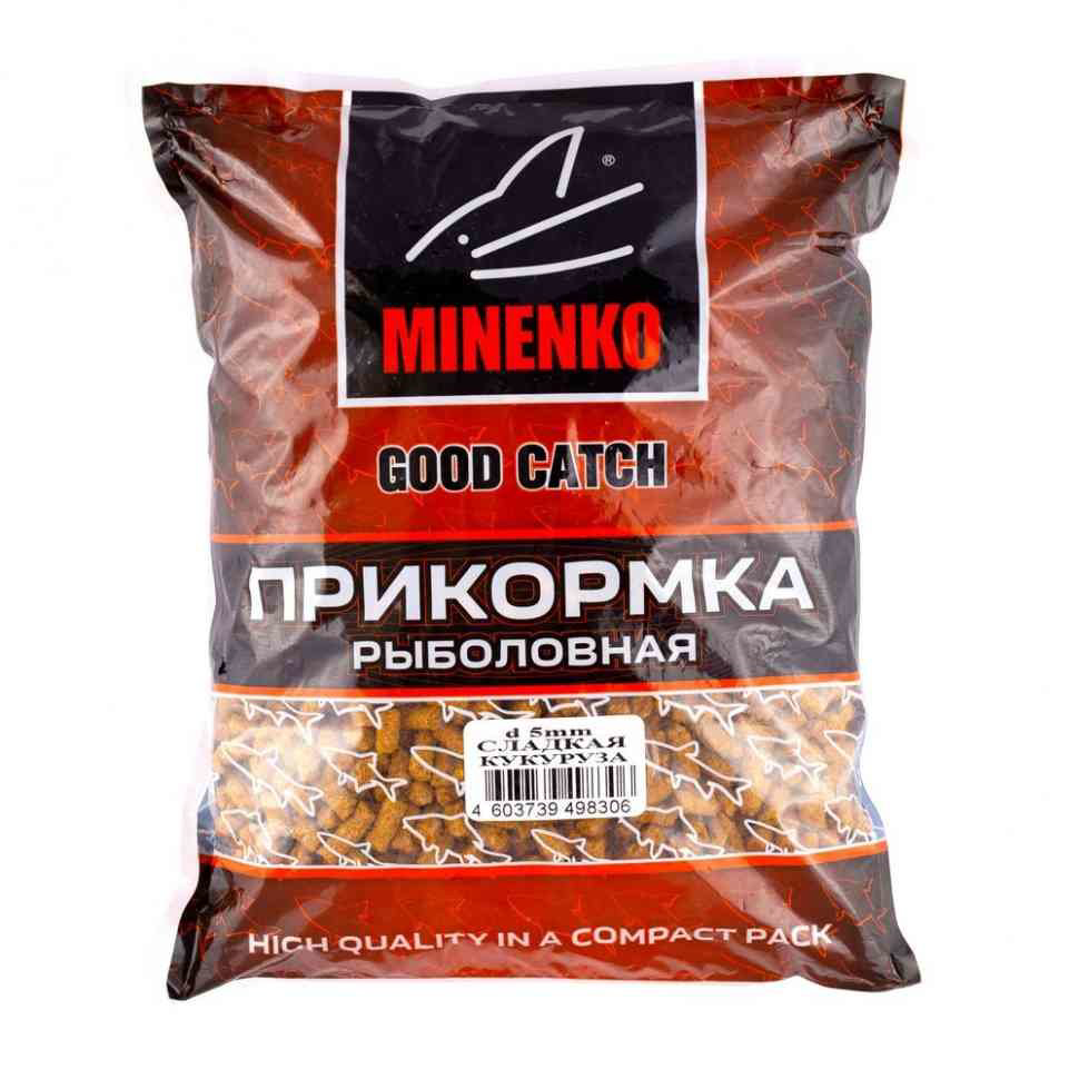 Прикормка Minenko Good Catch Сладкая Кукуруза 4356 5 мм 700 гр