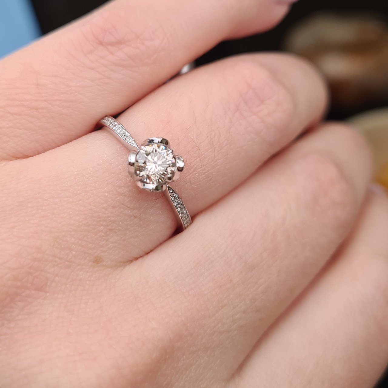 Кольцо Deimantas 97476885 18р 1,89гр 0,72ct. купить,NaN