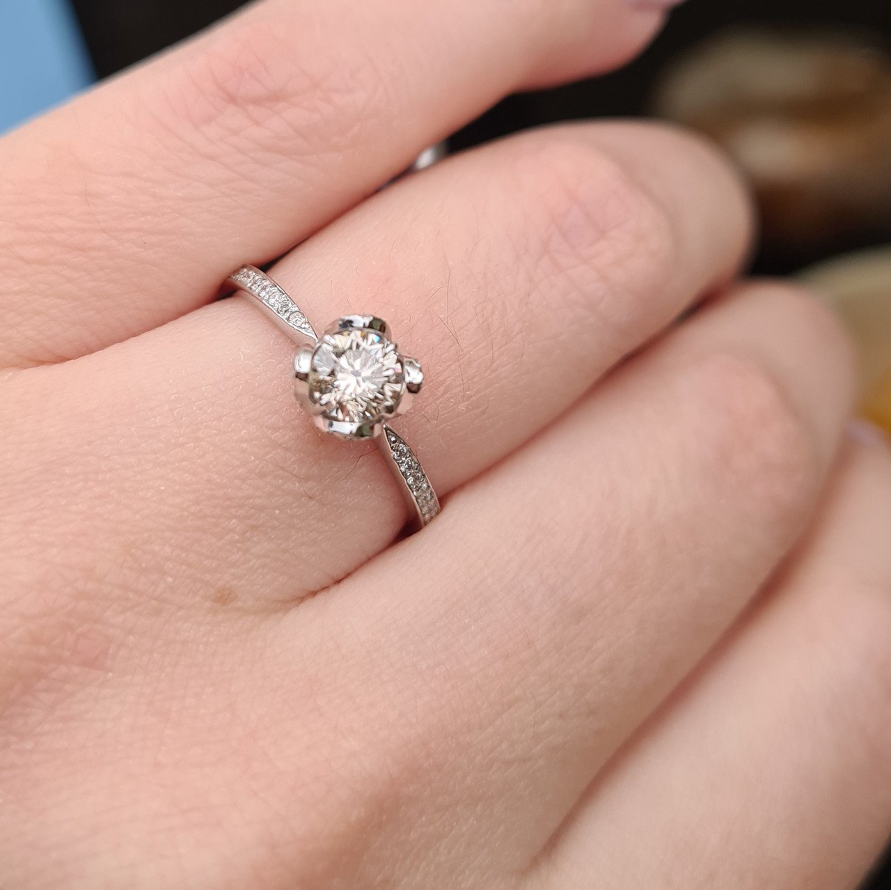 Кольцо Deimantas 97476885 18р 1,89гр 0,72ct. купить,NaN
