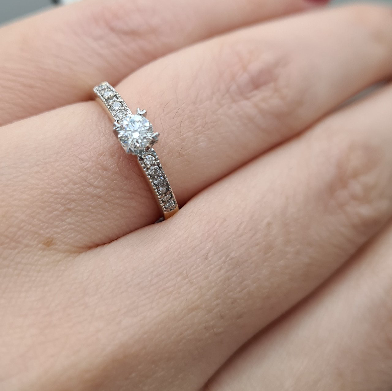 Кольцо Deimantas 92807096 16,5р 2,09гр 0,34ct. купить,NaN
