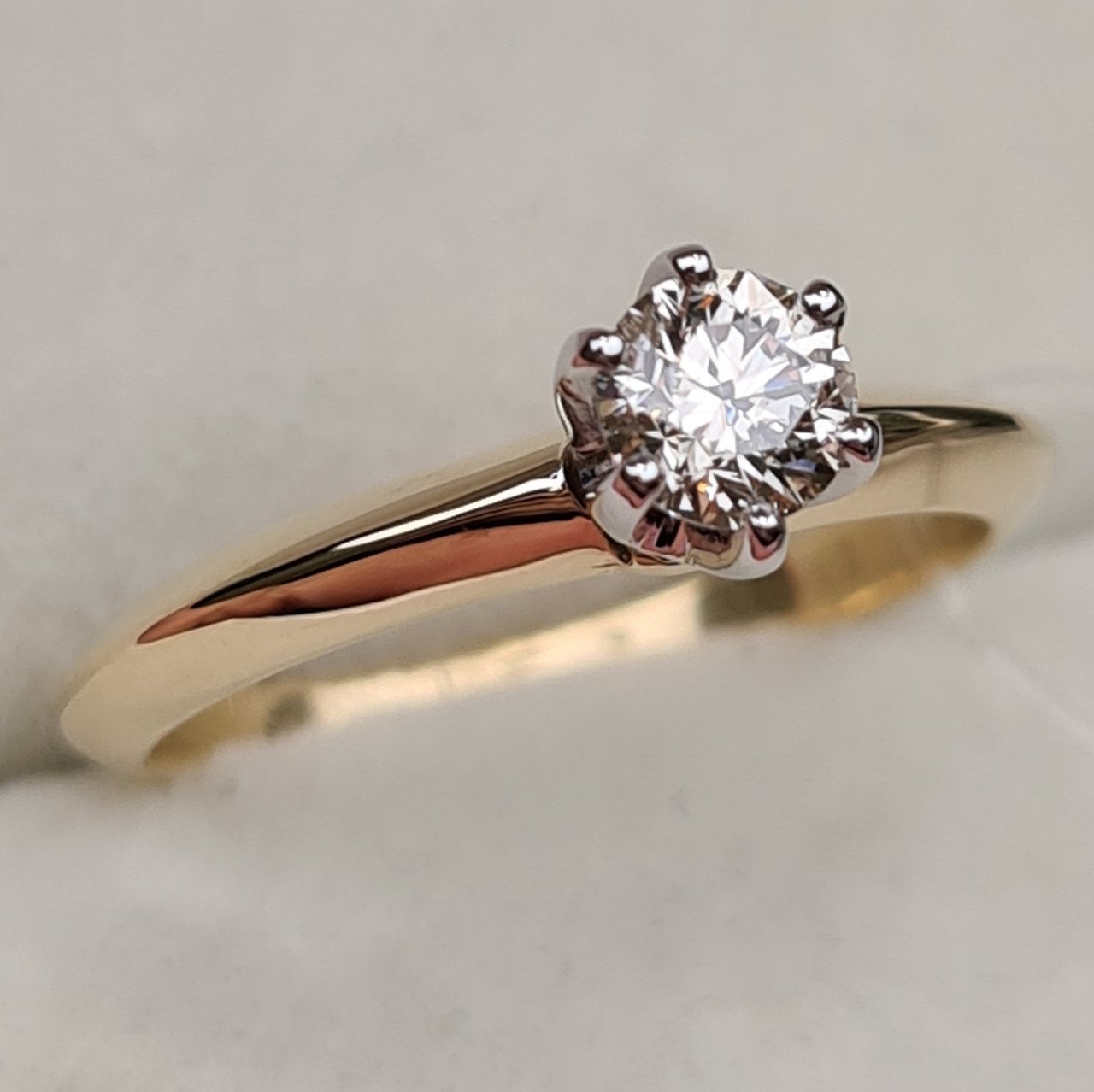 Кольцо Deimantas 97476905 16,5р 2,65гр 0,40ct. купить,NaN