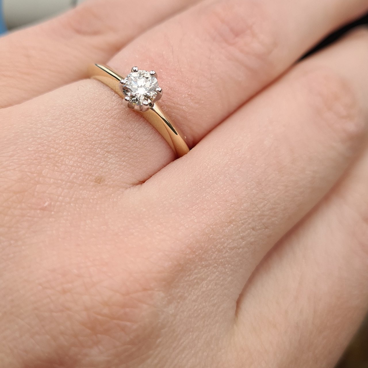 Кольцо Deimantas 97476905 16,5р 2,65гр 0,40ct. купить,NaN