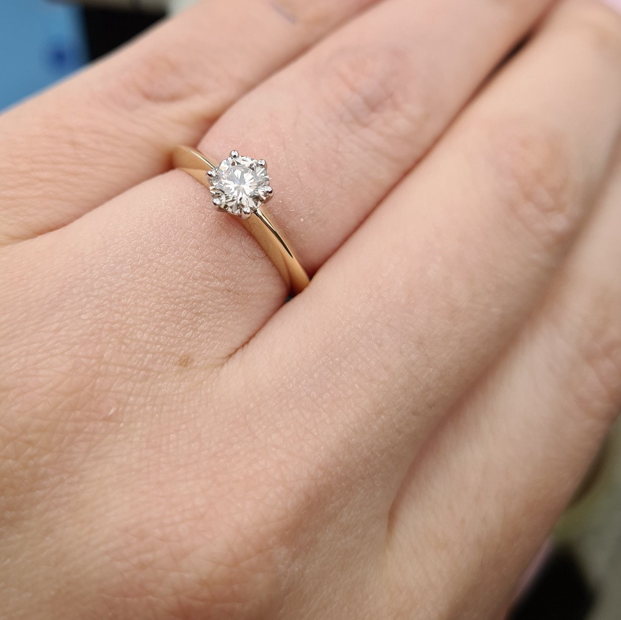 Кольцо Deimantas 97476915 16,5р 2,66гр 0,53ct. купить,NaN