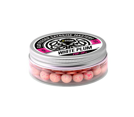 Бойлы FFEM Pop-Up White Plum 10 мм 55 шт белые