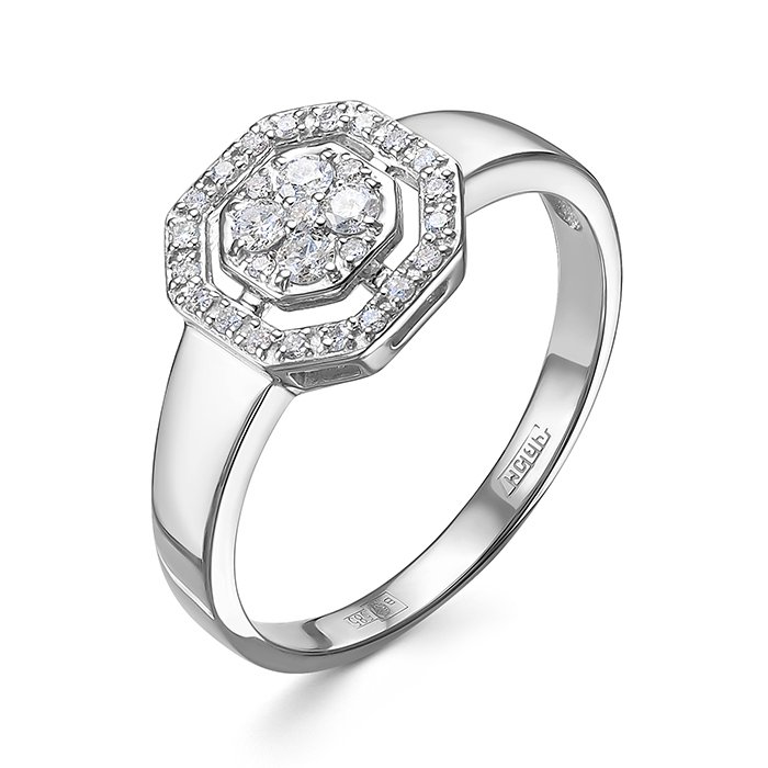 Кольцо Imperial К1641-220 18р 2,3гр 0,008ct 0,017ct.