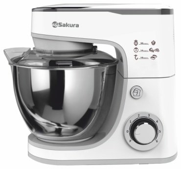 Миксер SAKURA SA-6332W белый, стальной