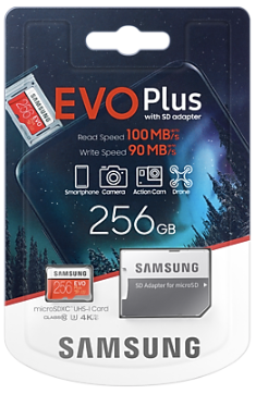 Карта памяти Samsung EVO Plus 256Gb MB-MC256HA/RU купить,0