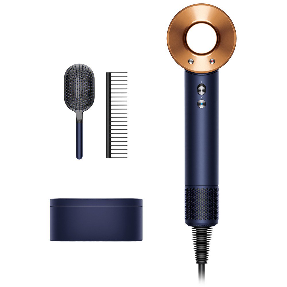 Фен Dyson Supersonic HD07 с набором расчесок синий 