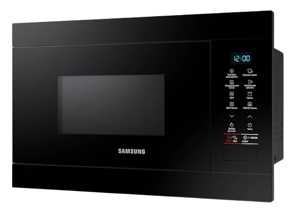 Встраиваемая микроволновая печь Samsung MG22M8054AK/BW черная