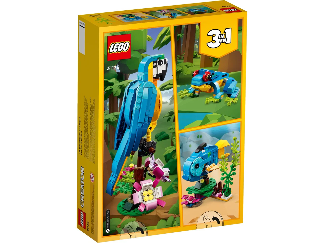 Конструктор Lego 31136 Криэйтор Экзотический попугай 253 деталей купить,0