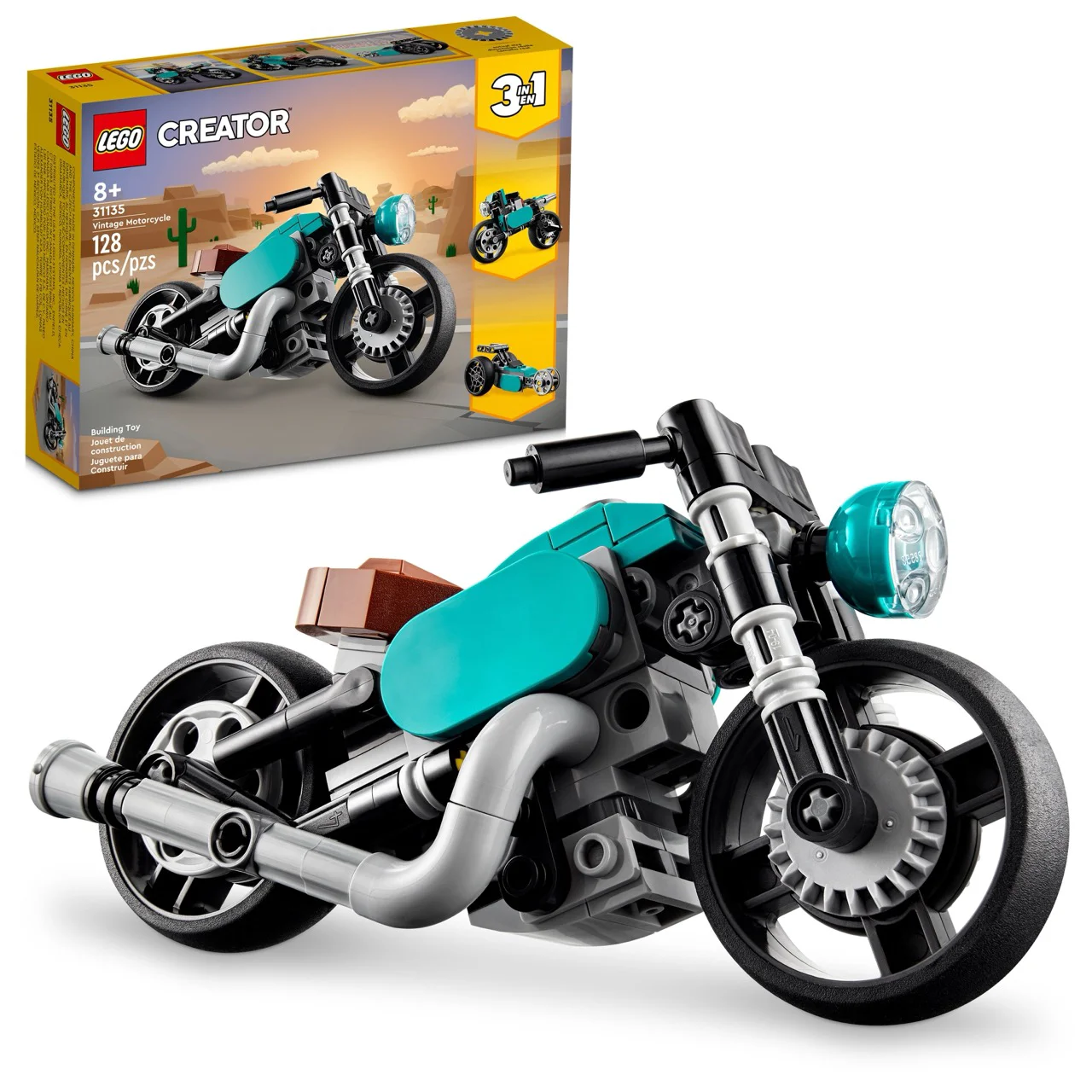 Конструктор Lego 31135 Криэйтор Винтажный мотоцикл 128 деталей