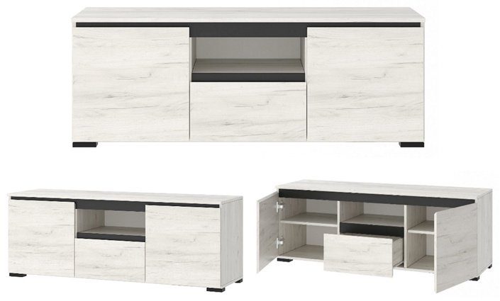 Стенка DOMA GRETTA 826516 315х212х41.1 см, светло серый купить,NaN
