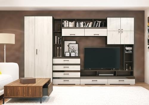 Стенка DOMA Kosta big 46516512 320х200х57 см, коричневый, бежевый купить,NaN
