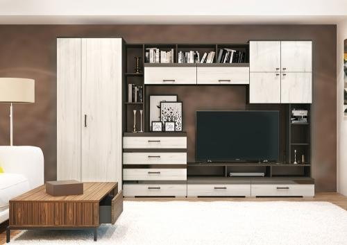 Стенка DOMA Kosta big 46516512 320х200х57 см, коричневый, бежевый купить,NaN