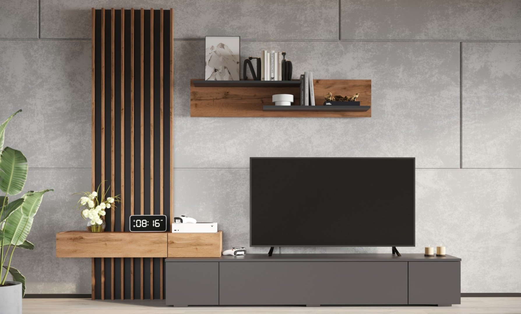 Горка DOMA Горка/СТЕНКА LOFT/ЛОФТ R-2,5, коричневый, серый купить,NaN