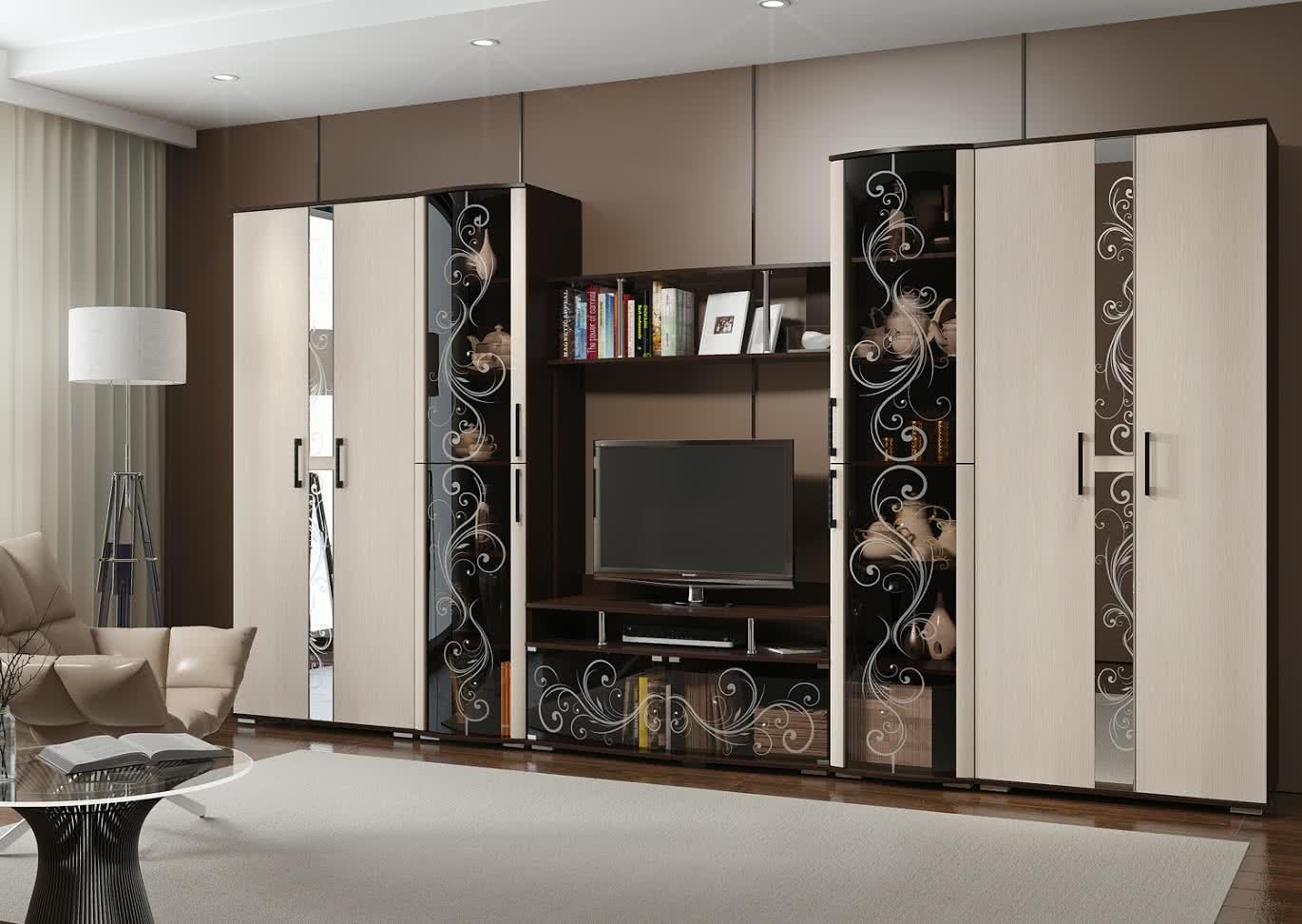 Комплект для гостиной DOMA FLORENCI-4 815618 бежевый, коричневый купить,NaN