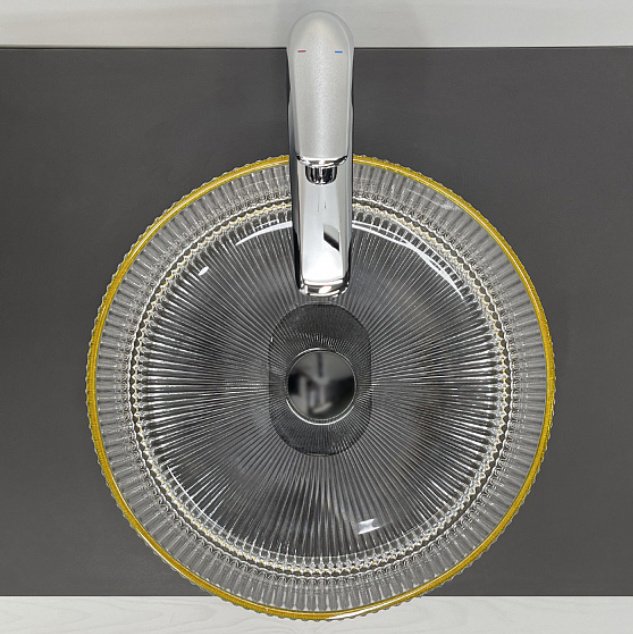 Раковина Comforty CF21002 накладная круглая 40, стекло купить,154225