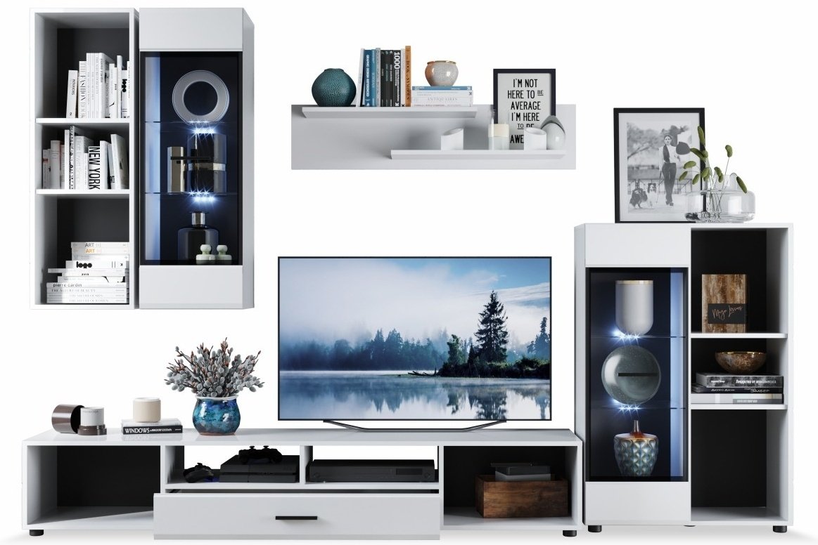 Комплект для гостиной DOMA YORK LITE 8465132 белый купить,NaN