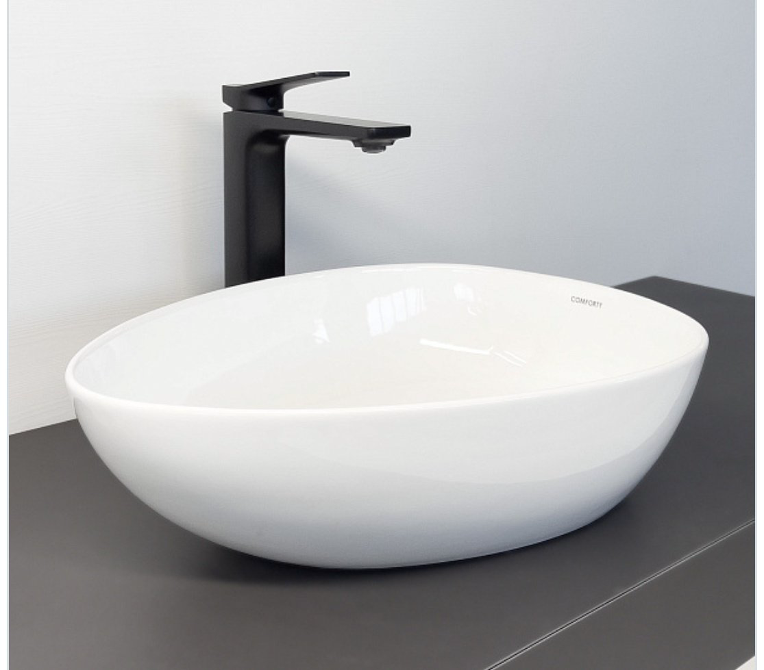 Раковина Comforty CF3053 накладная нестандартная 47, санфарфор купить,NaN