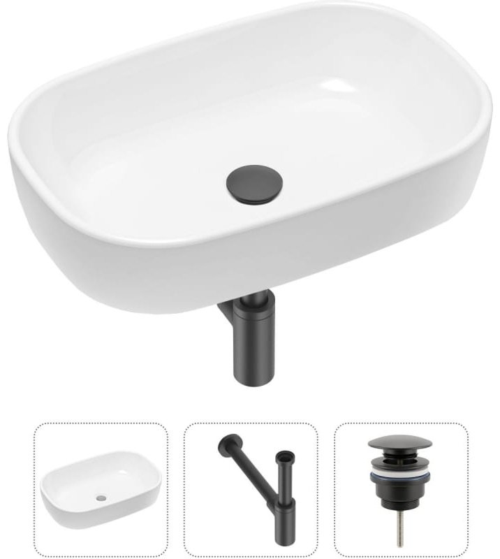 Раковина Lavinia Boho Bathroom Sink 21520008 накладная овальная 36, фарфор