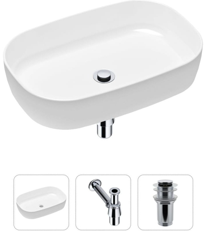 Раковина Lavinia Boho Bathroom Sink 21520057 накладная овальная 35.5, фарфор купить,NaN