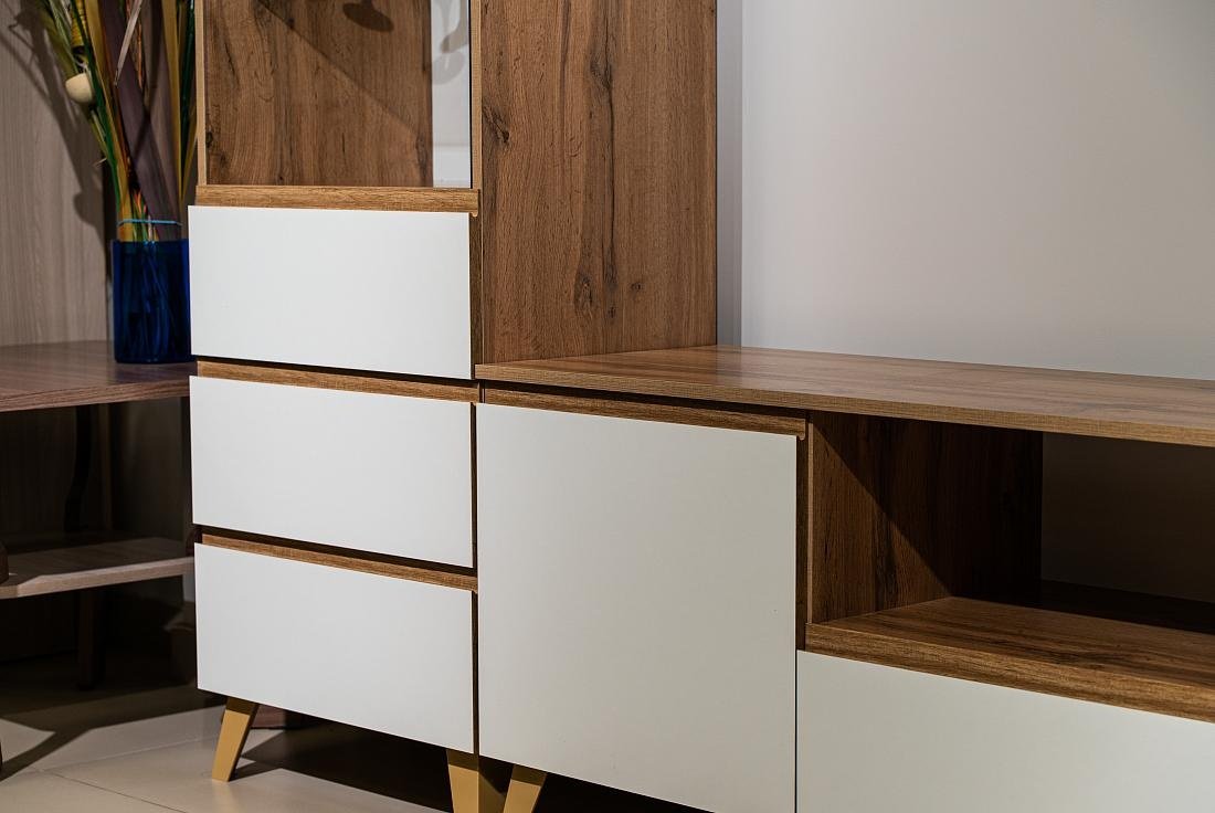 Комплект для гостиной DOMA AVALON-LITE 5156165165 белый, светло-коричневый купить,NaN