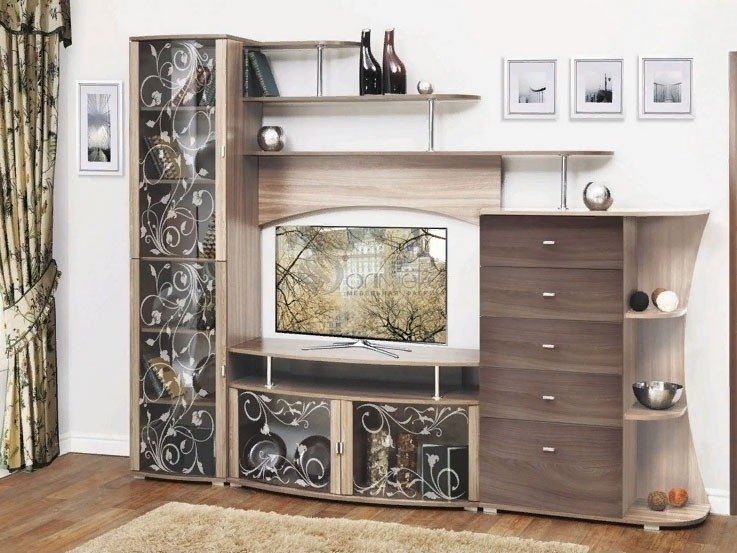 Стенка DOMA Стенка/ГОРКА OL-2.6M 260х195х50 см, светло-коричневый купить,NaN
