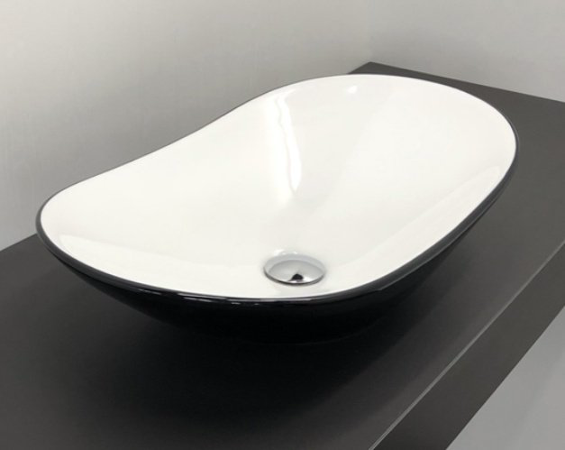 Раковина Comforty 7811ABW накладная овальная 62, санфарфор купить,95400
