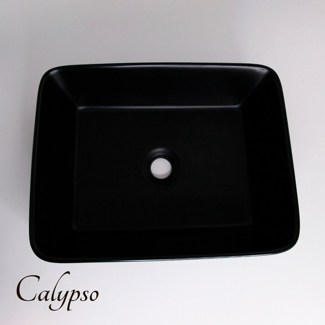 Раковина Calipso CS2074-MB накладная прямоугольная 37, санфарфор купить,NaN