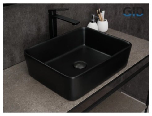 Раковина GID-ceramic Bm9103 накладная прямоугольная 48, керамика купить,NaN