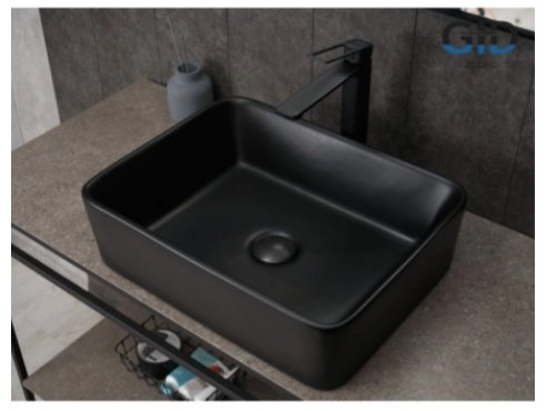 Раковина GID-ceramic Bm9103 накладная прямоугольная 48, керамика купить,NaN