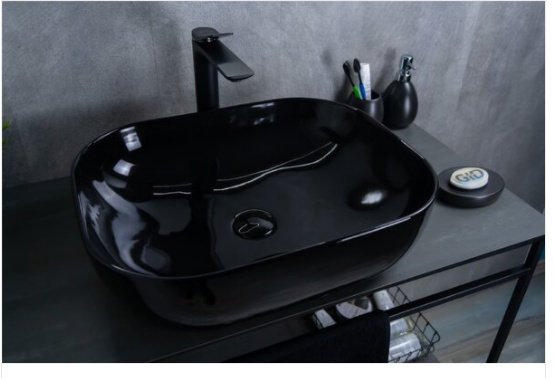 Раковина GID-ceramic BL1302 накладная овальная 50, керамика