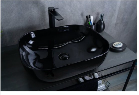 Раковина GID-ceramic BL1302 накладная овальная 50, керамика купить,56600