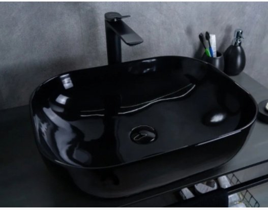 Раковина GID-ceramic BL1302 накладная овальная 50, керамика